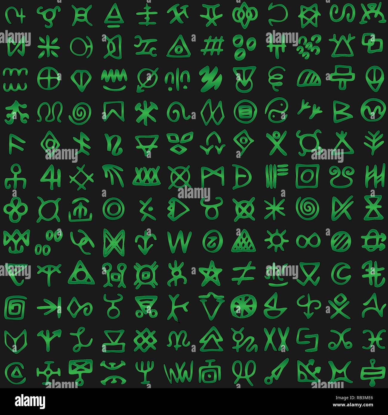 Digital green matrix and computer code symbols vector seamless background. Stock Vector
