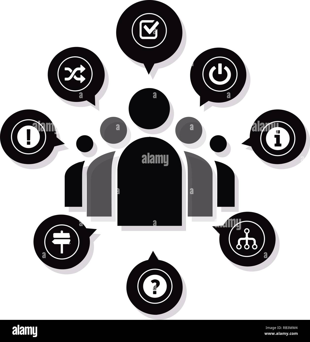 Expert system lettering web design. Concept. Lettering. Light background Stock Vector