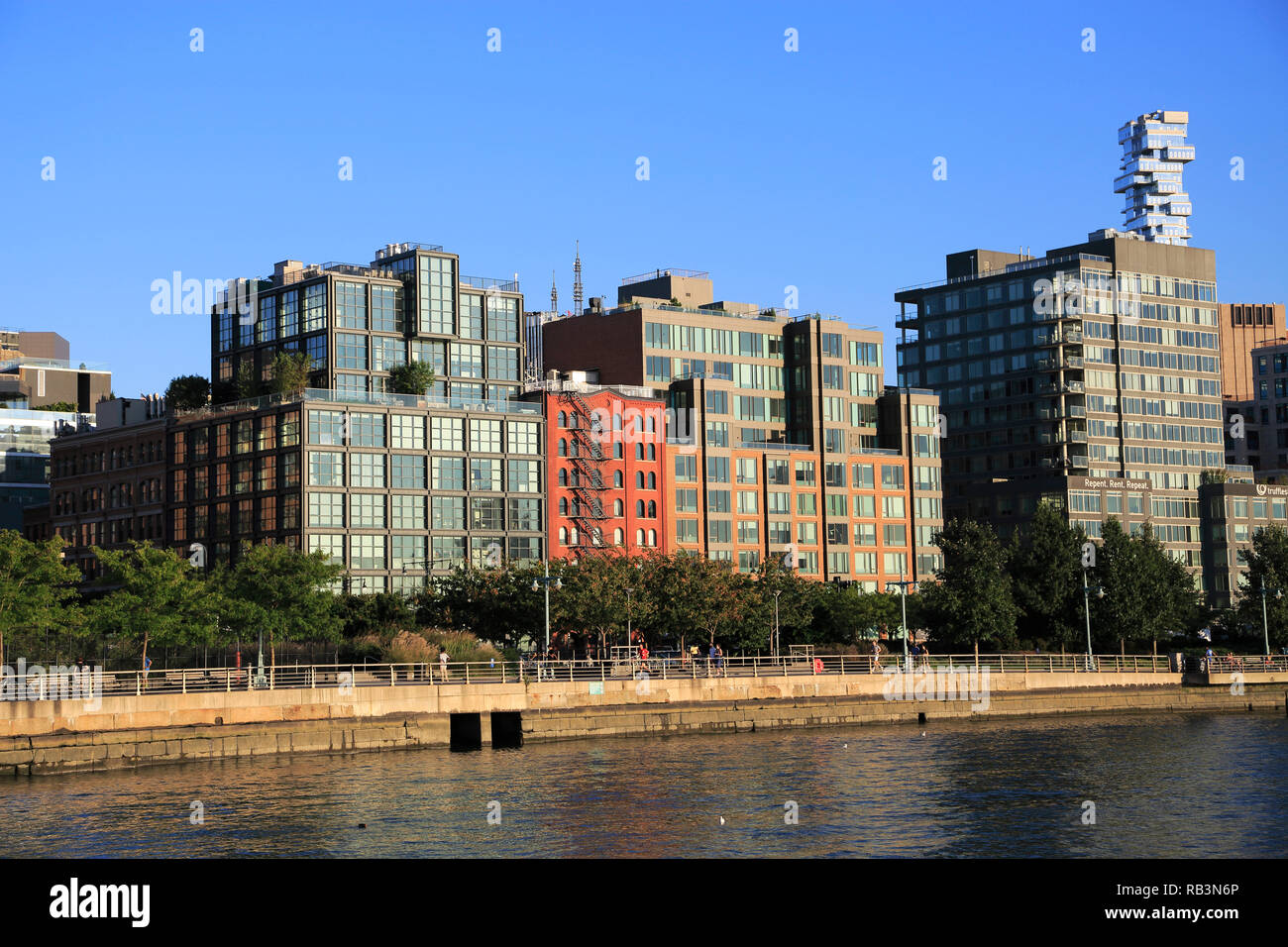 Tribeca, Lower Manhattan, Hudson River, New York City, USA Stock Photo