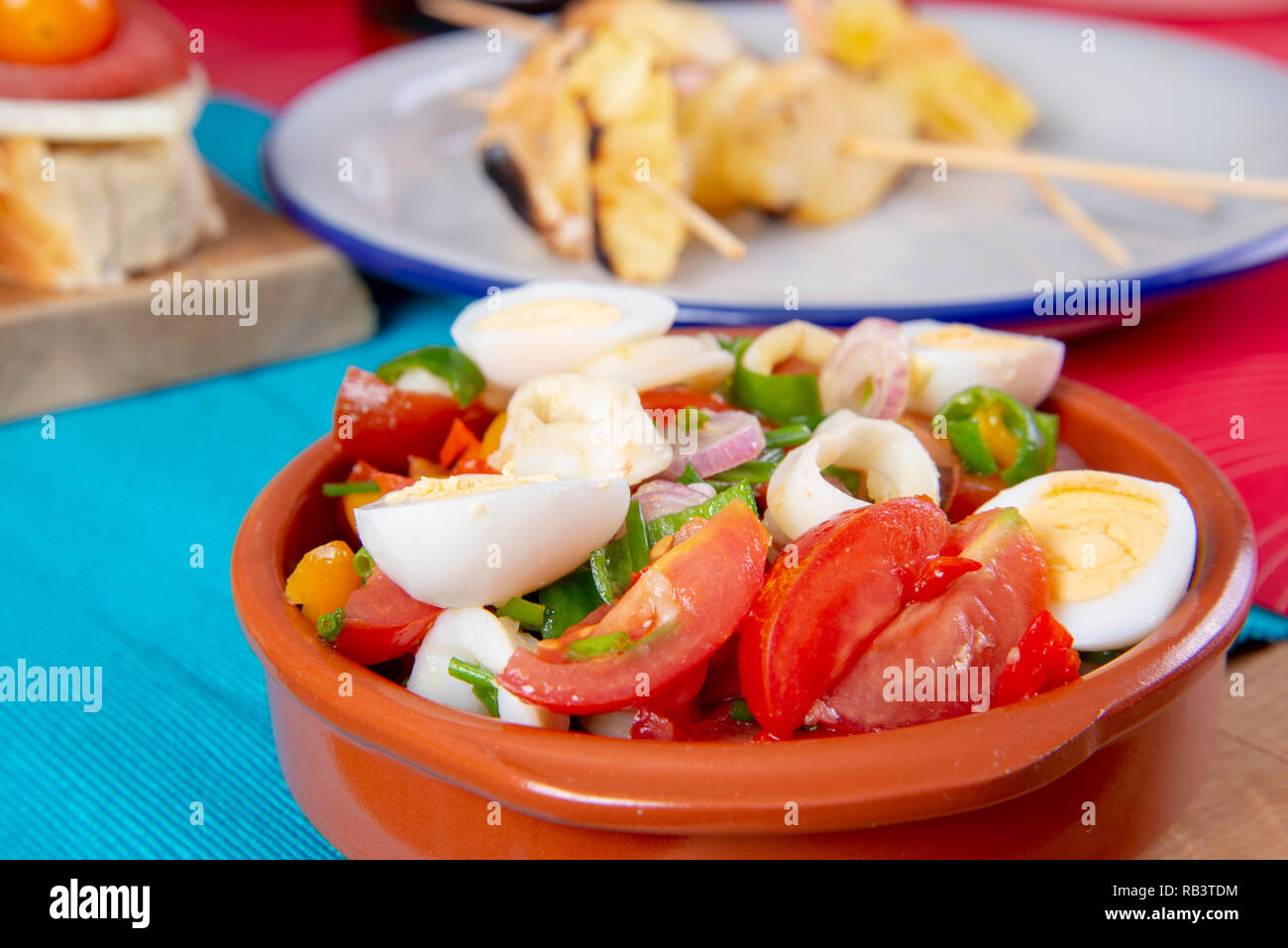 Tapas or antipasto food Stock Photo Alamy