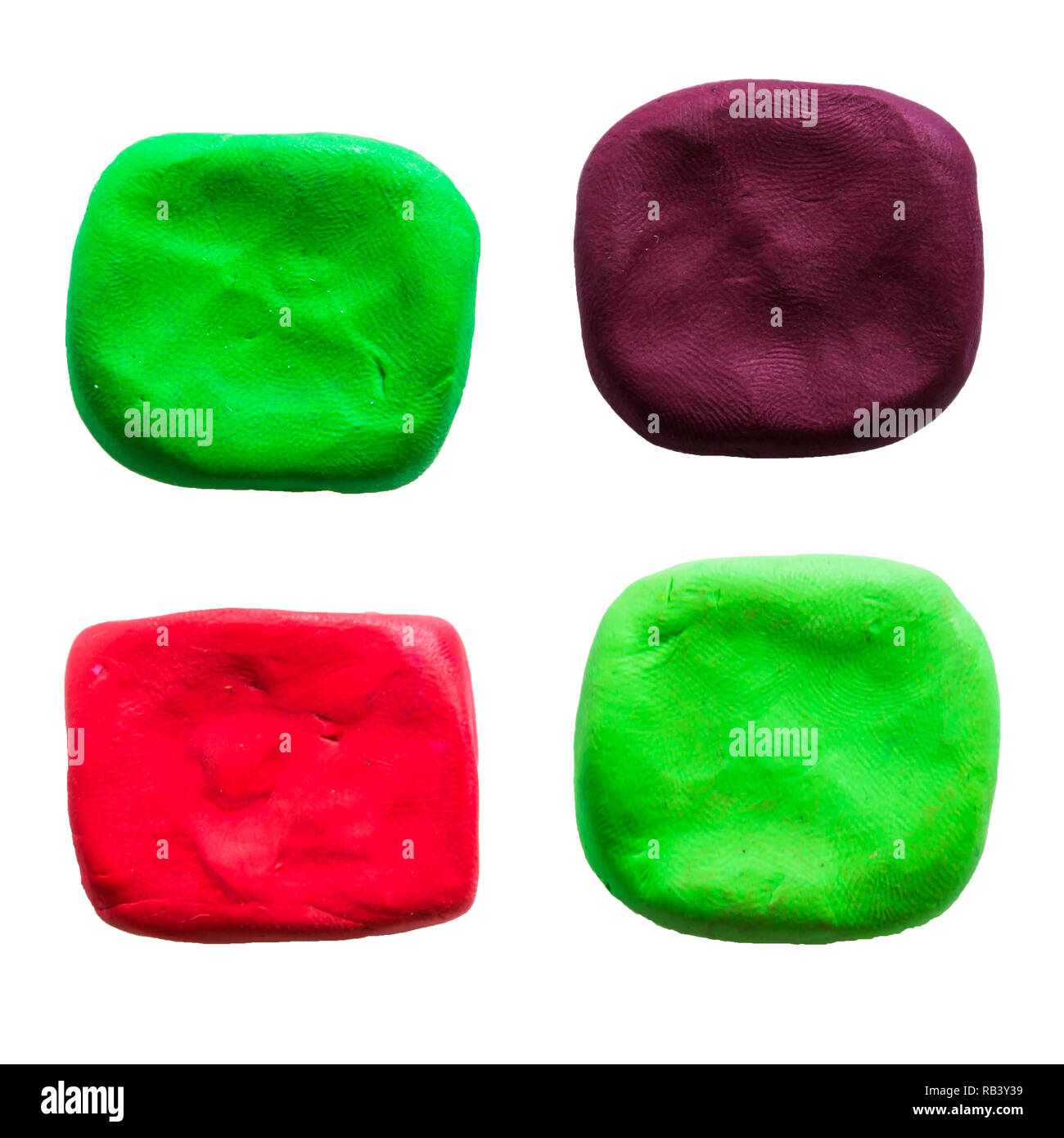 square ,modelling clay of different colors Stock Photo Alamy