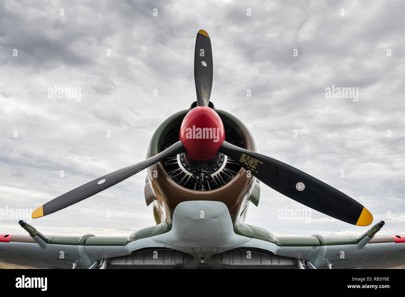 CAC Boomerang against a cloudy sky Stock Photo