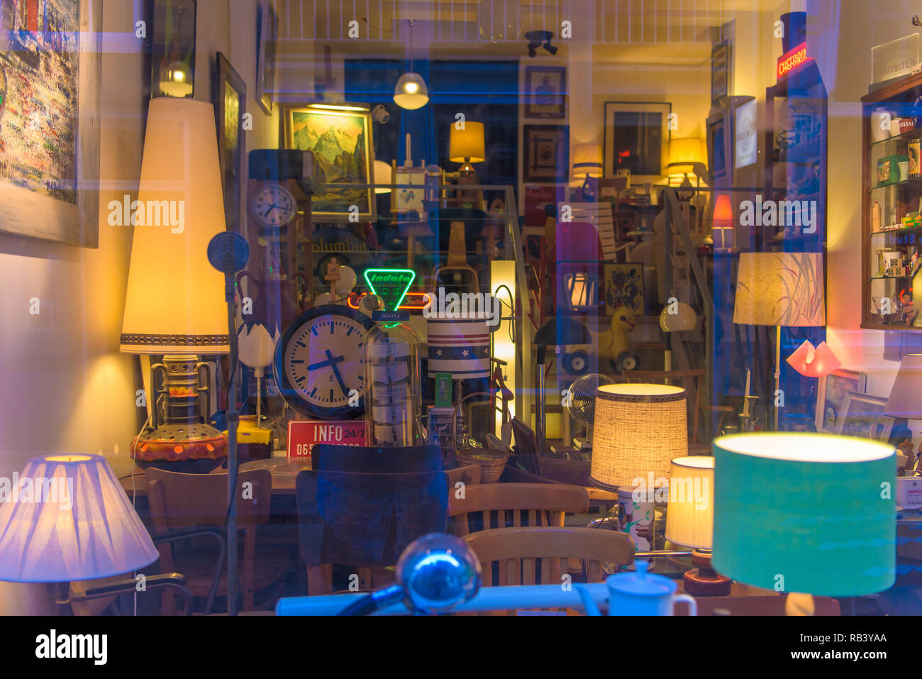 Design light and furniture shop in Amsterdam Stock Photo Alamy