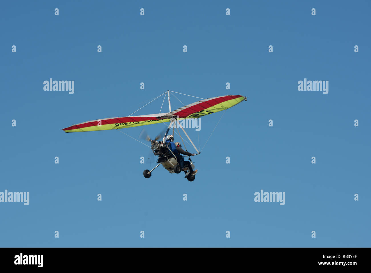 Motor kite flying in the sky Stock Photo Alamy