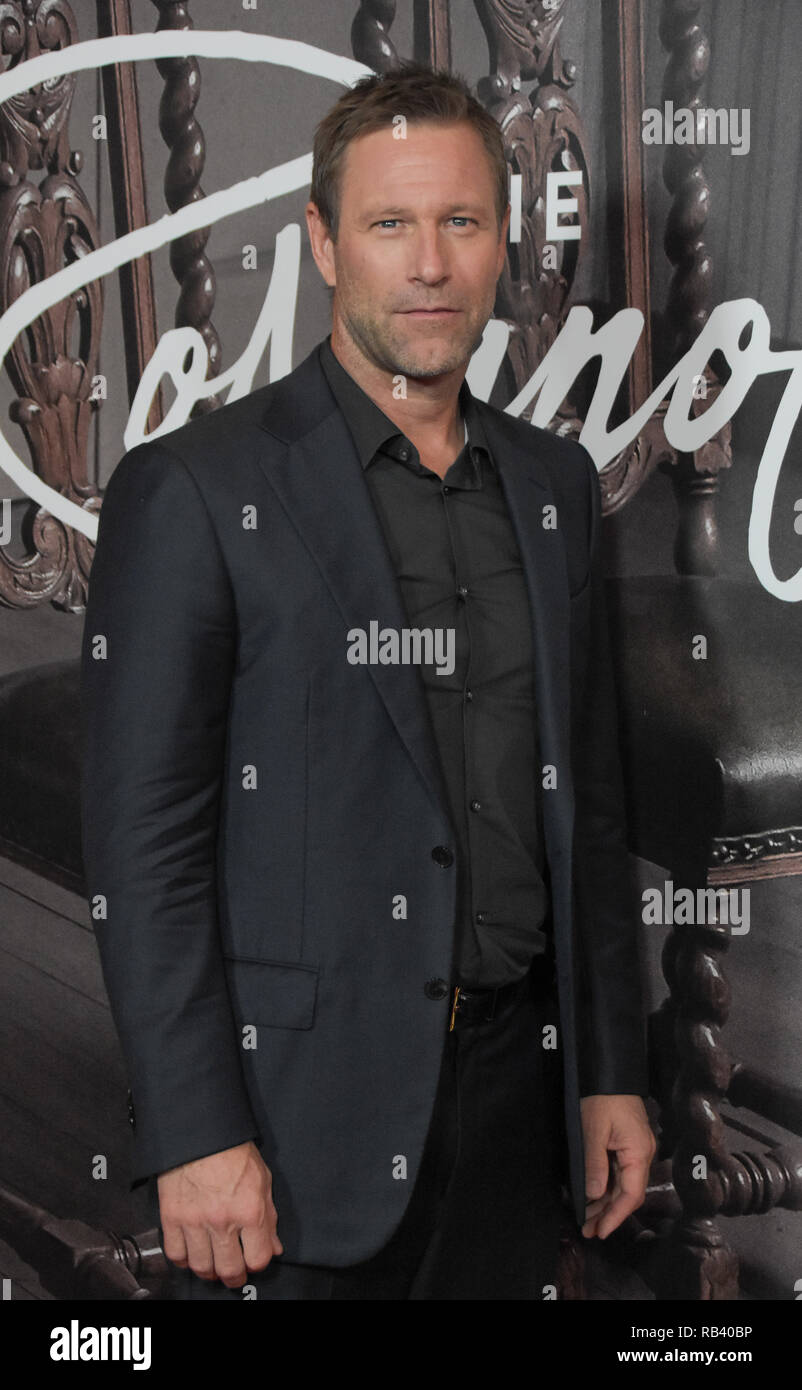 NEW YORK - OCT 11: Actor Aaron Eckhart attends the premiere of Amazon Prime  Video web TV series "The Romanoffs" at the Russian Tea Room on October 11  Stock Photo - Alamy