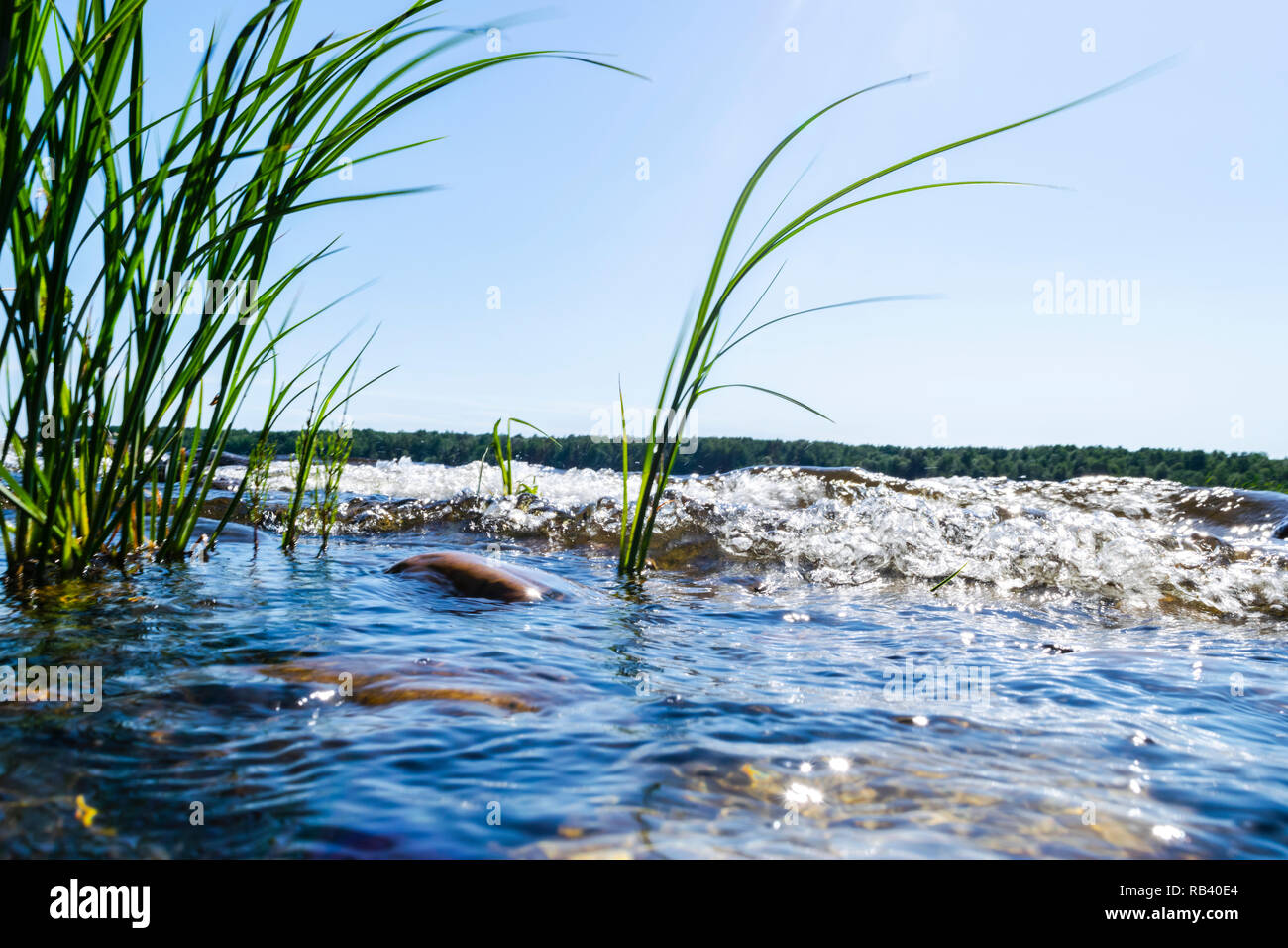 Water Splashing Over A Rock High Resolution Stock Photography and ...