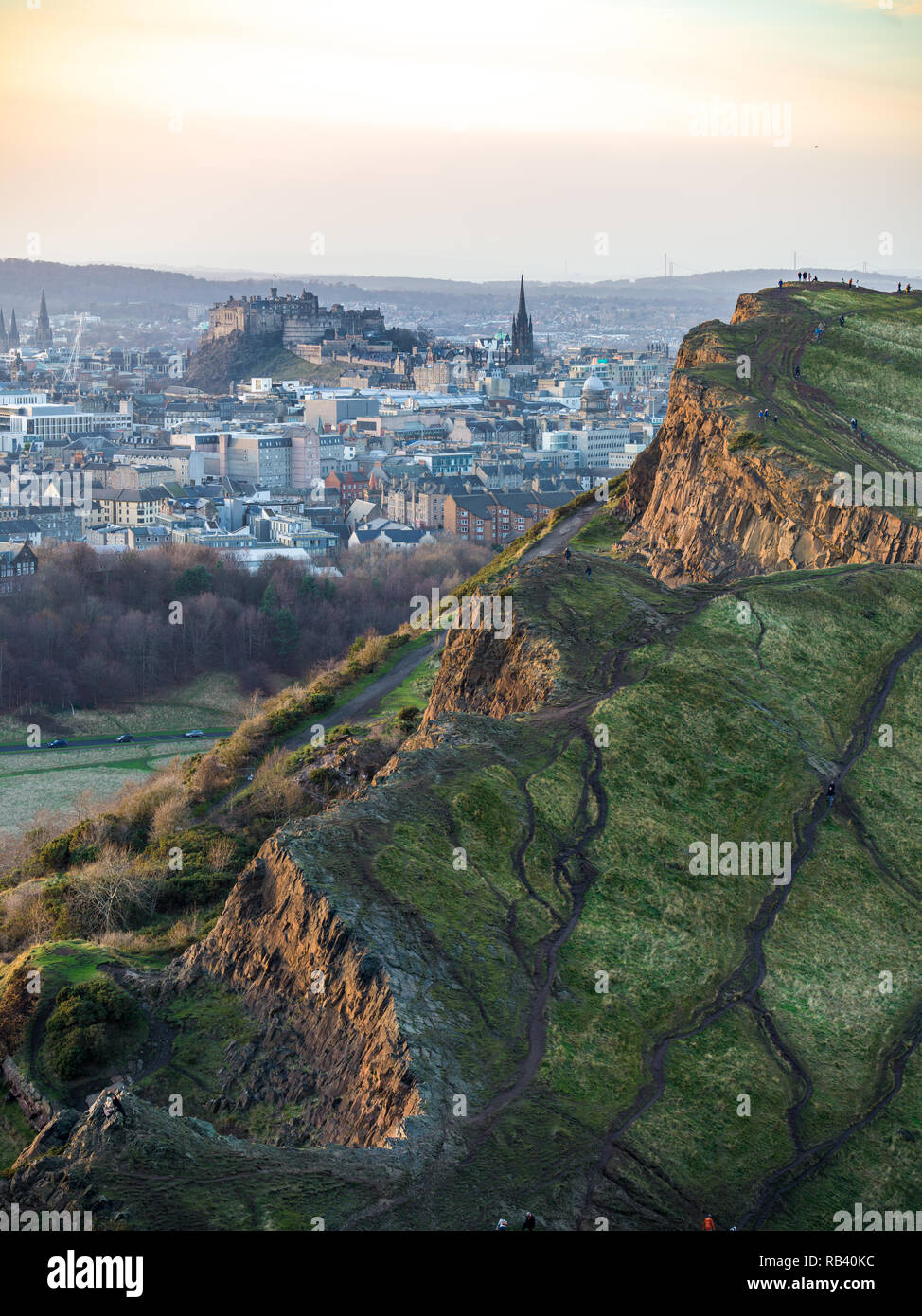 Arthur S Seat From Edinburgh Castle United Kingdom Photography Sunrise In Scotland Color Photography Deshpandefoundationindia Org