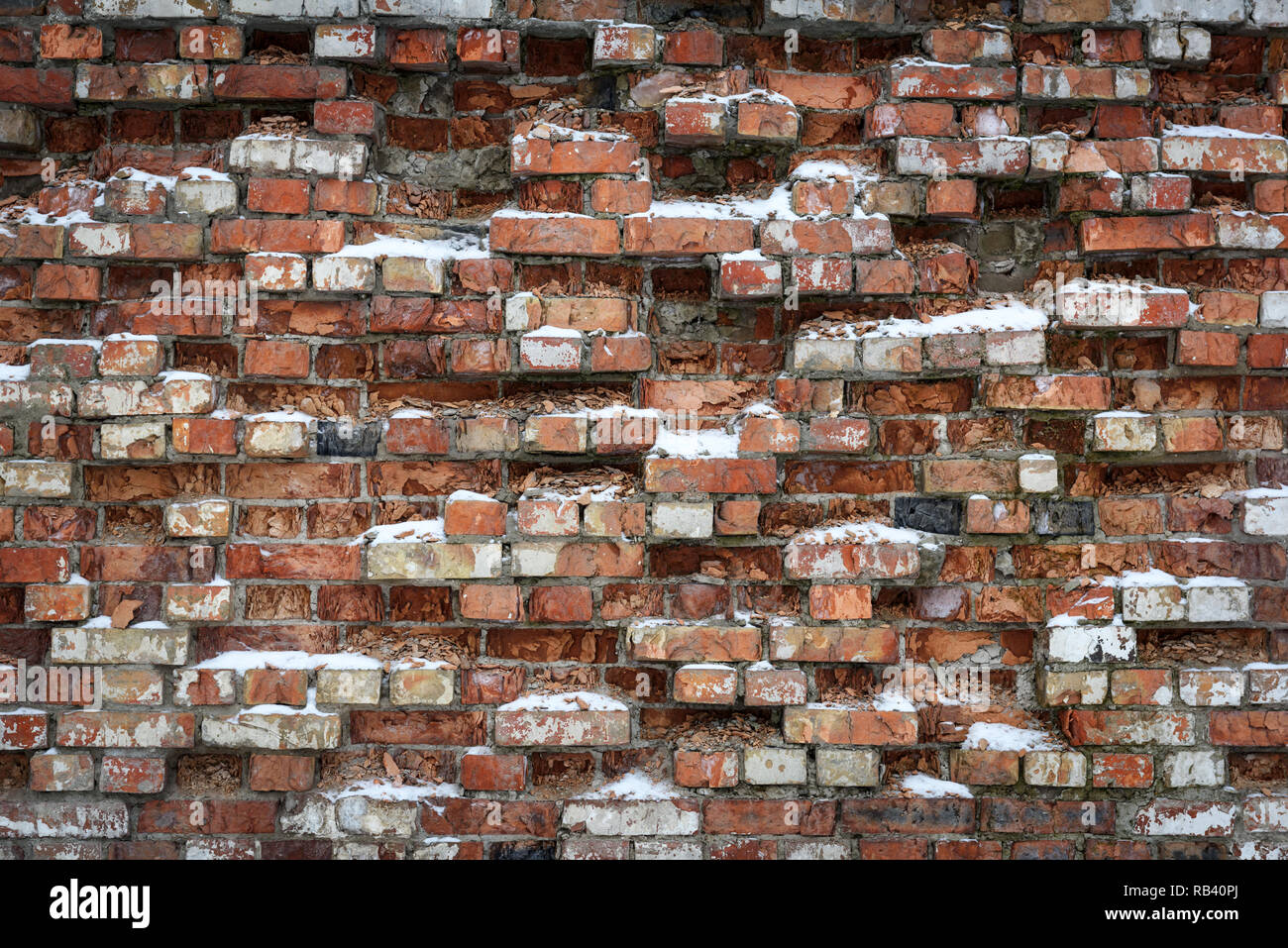 Grunge brick wall background with dirty texture Stock Photo