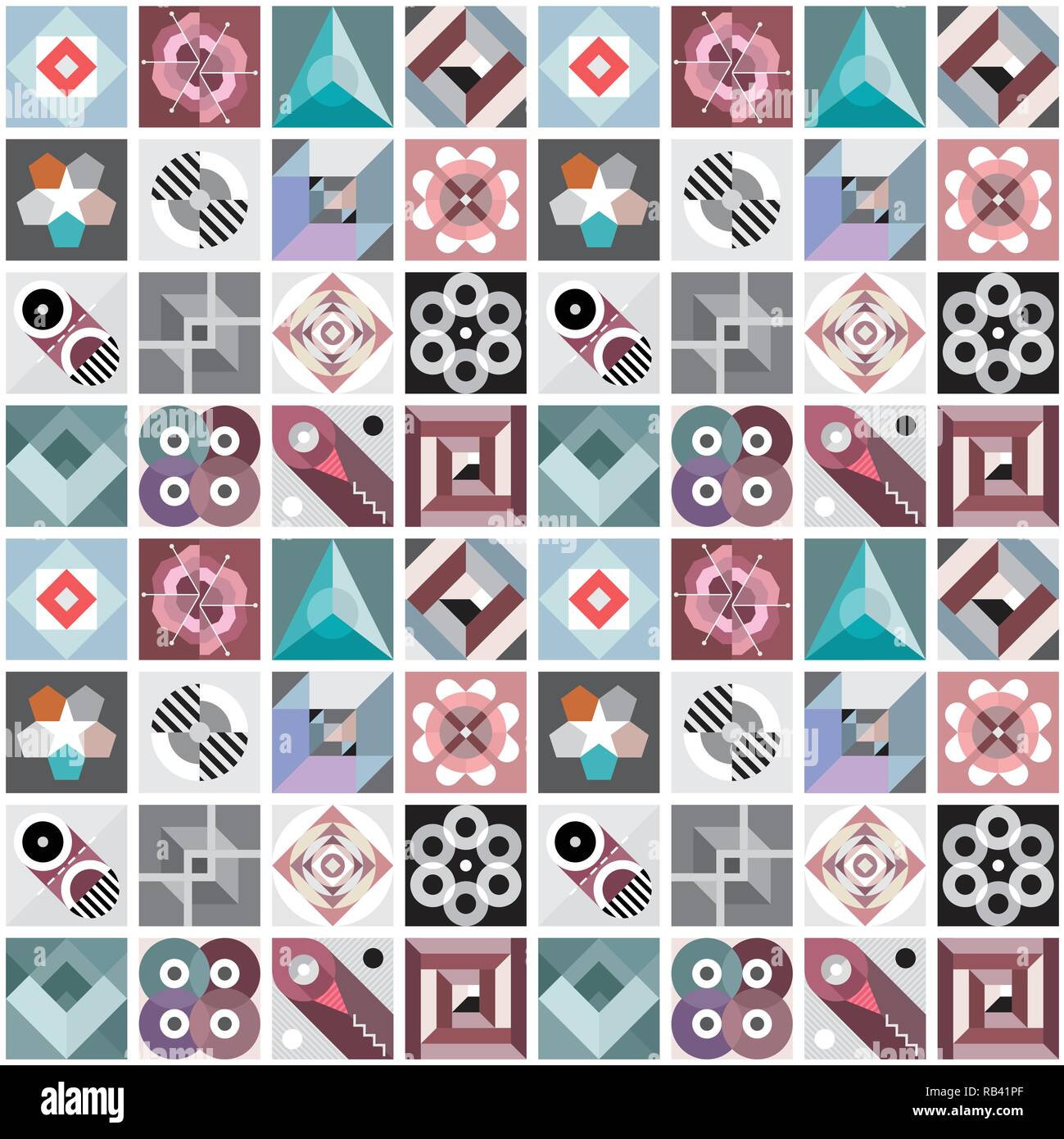 Various geometric patterns hi-res stock photography and images - Alamy