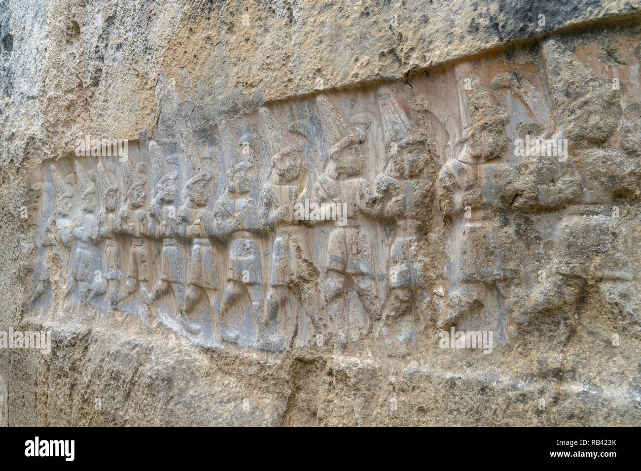 Relief of the Twelve Gods in Yazilikaya- Hattusa. Hattusa which was ...