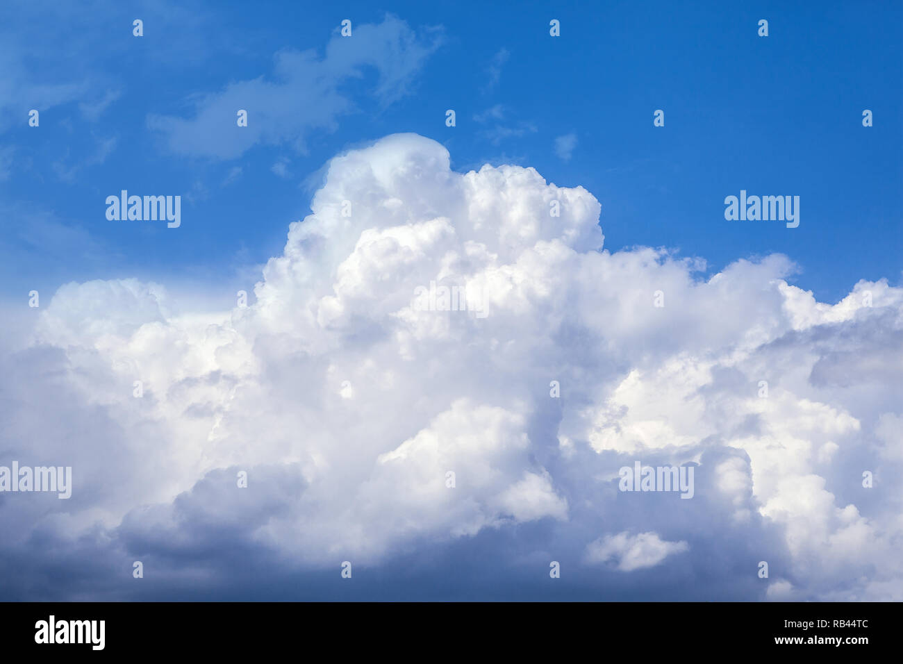 white storm clouds are formed Stock Photo