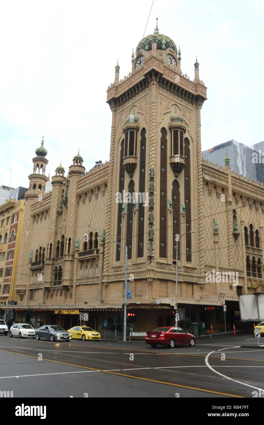 The Forum Theatre seen in Melbourne City centre. Stock Photo