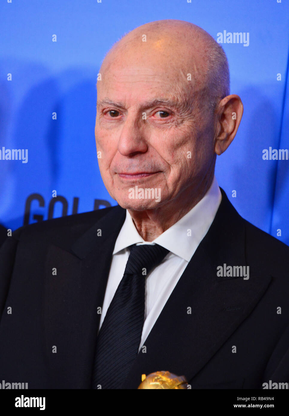 Beverly Hills, California, USA. 6th Jan 2019. Alan Arkin  in the press room during the 76th Annual Golden Globe Awards at The Beverly Hilton Hotel on January 6, 2019 in Beverly Hills, California Credit: Tsuni / USA/Alamy Live News Stock Photo
