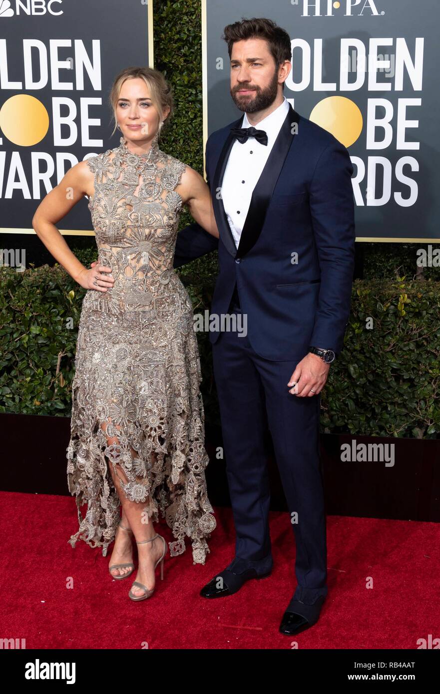 Emily Blunt Pregnant Golden Globes