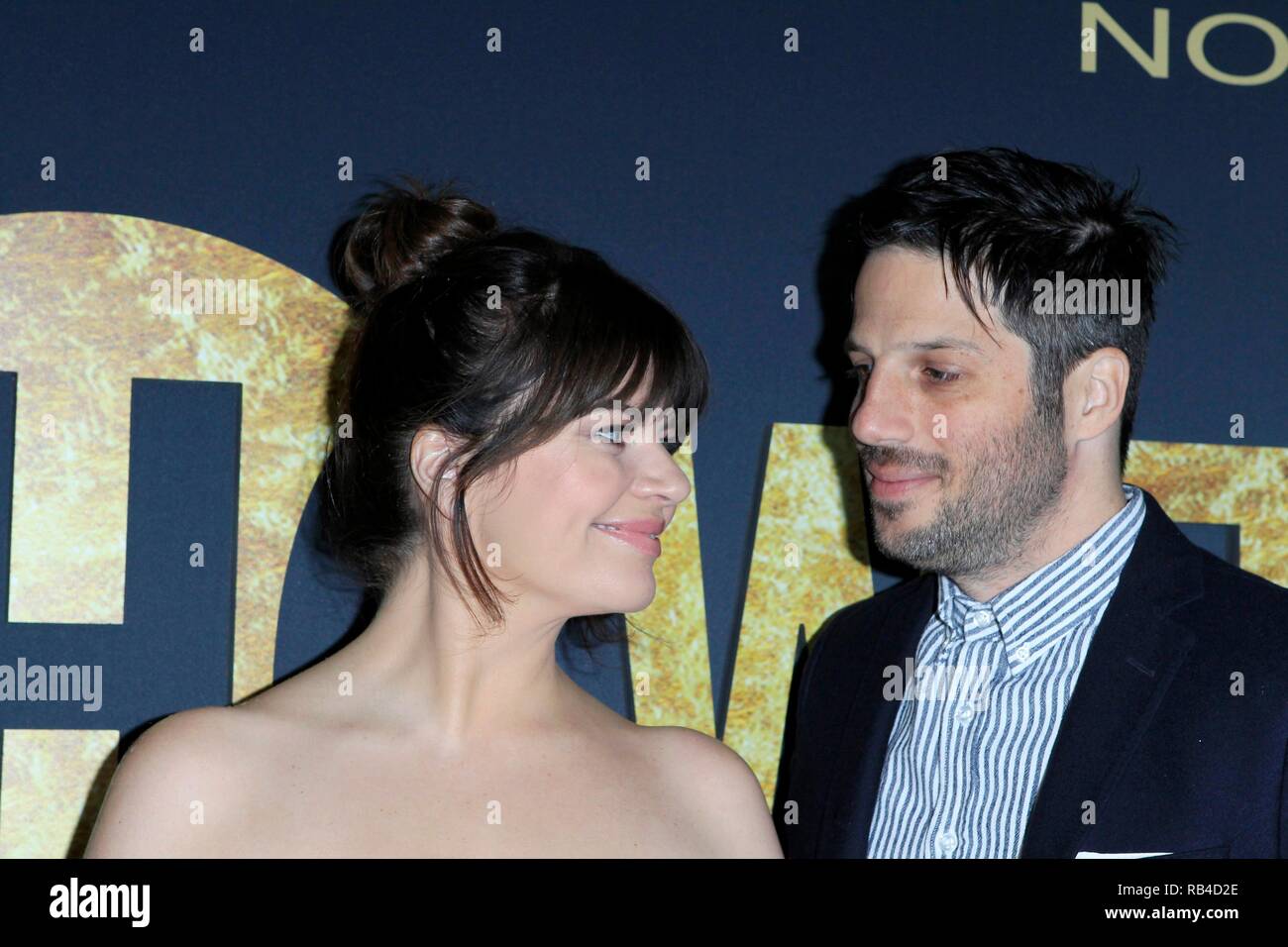 Los Angeles, CA, USA. 5th Jan, 2019. Casey Wilson, David Caspe at arrivals for SHOWTIME Golden Globe Nominees Celebration, Sunset Tower Hotel, Los Angeles, CA January 5, 2019. Credit: Priscilla Grant/Everett Collection/Alamy Live News Stock Photo