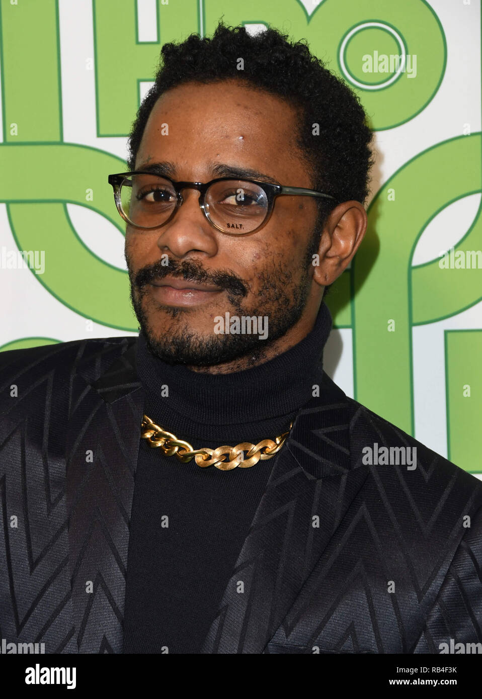 January 6, 2019 - Beverly Hills, CA, U.S. - 06 January 2019 - Beverly Hills , California - Lakeith Stanfield . 2019 HBO Golden Globe Awards After Party held at Circa 55 Restaurant in the Beverly Hilton Hotel. Photo Credit: Birdie Thompson/AdMedia (Credit Image: © Birdie Thompson/AdMedia via ZUMA Wire) Stock Photo