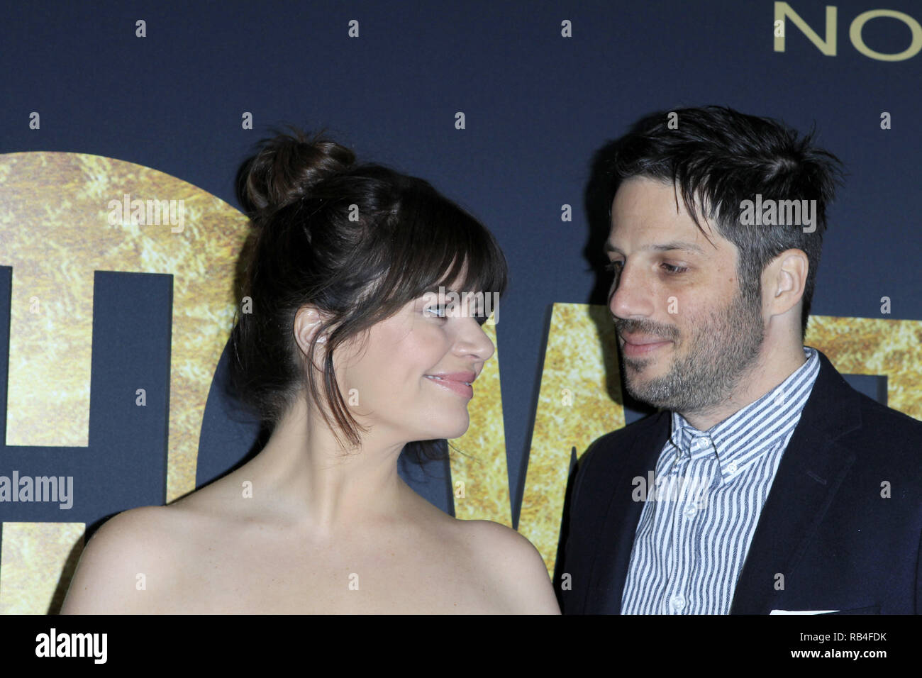 West Hollywood, CA, USA. 5th Jan, 2019. LOS ANGELES - JAN 5: Casey Wilson, David Caspe at the Showtime Golden Globe Nominees Celebration at the Sunset Tower Hotel on January 5, 2019 in West Hollywood, CA Credit: Kay Blake/ZUMA Wire/Alamy Live News Stock Photo