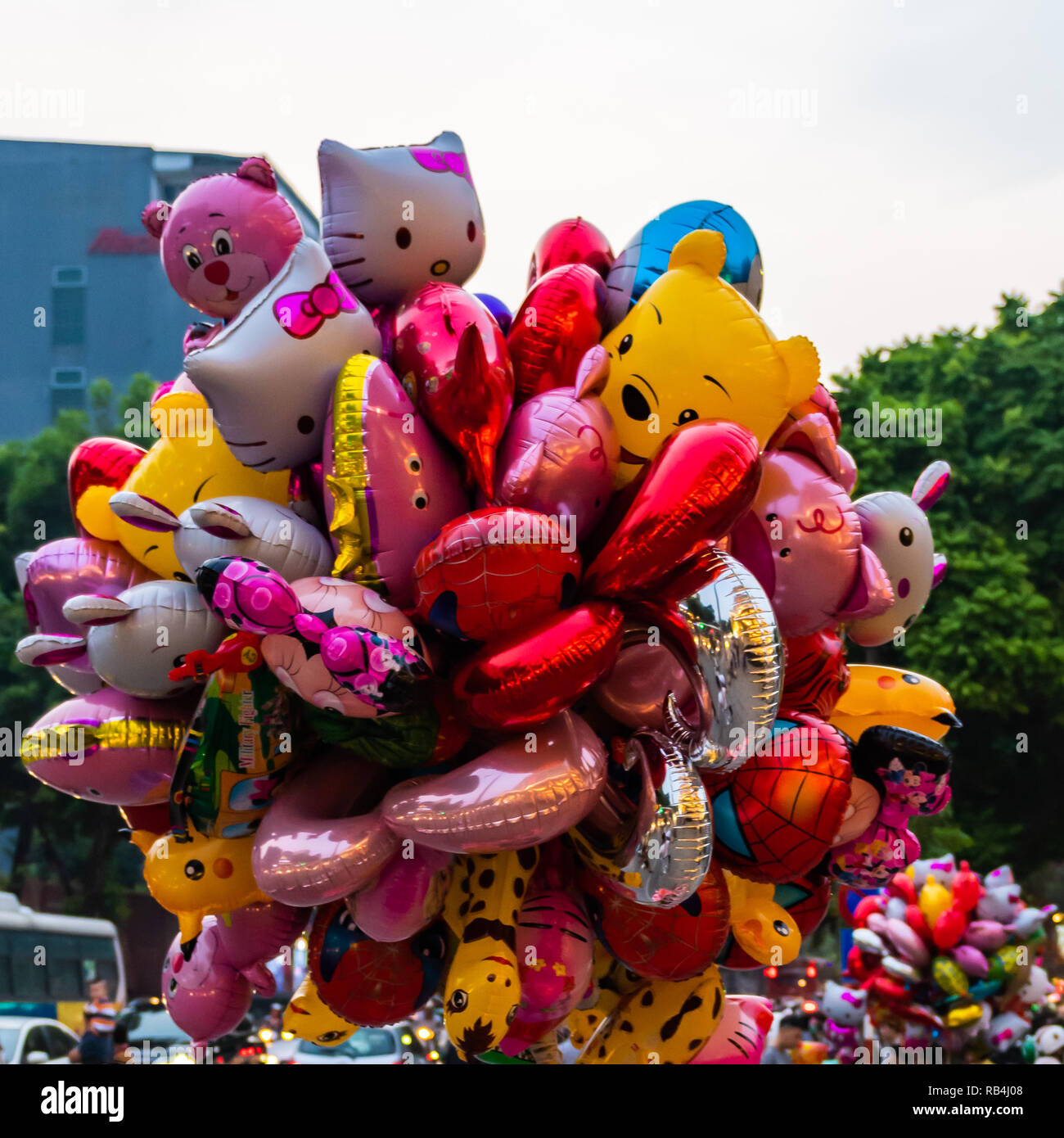 Bundle of colourful Balloons Hanoi, Vietnam Stock Photo Alamy
