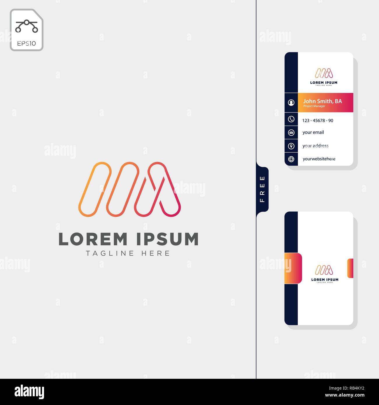 minimal M initial logo template vector illustration,get free business ...
