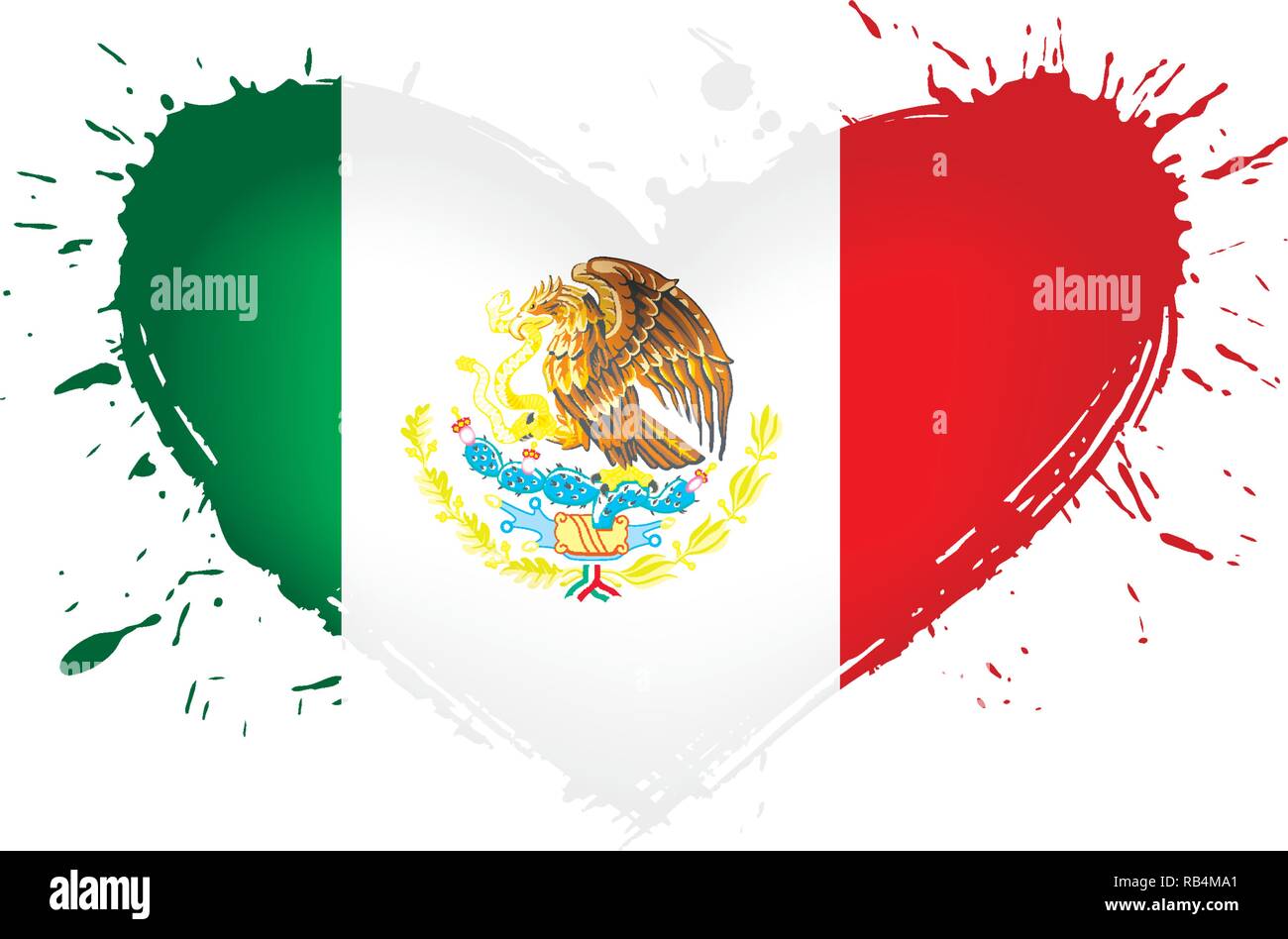 Mexican Flag Vector Illustration On A White Background Stock Vector mexican-flag-vector-illustration-on-a-white-background-stock-vector