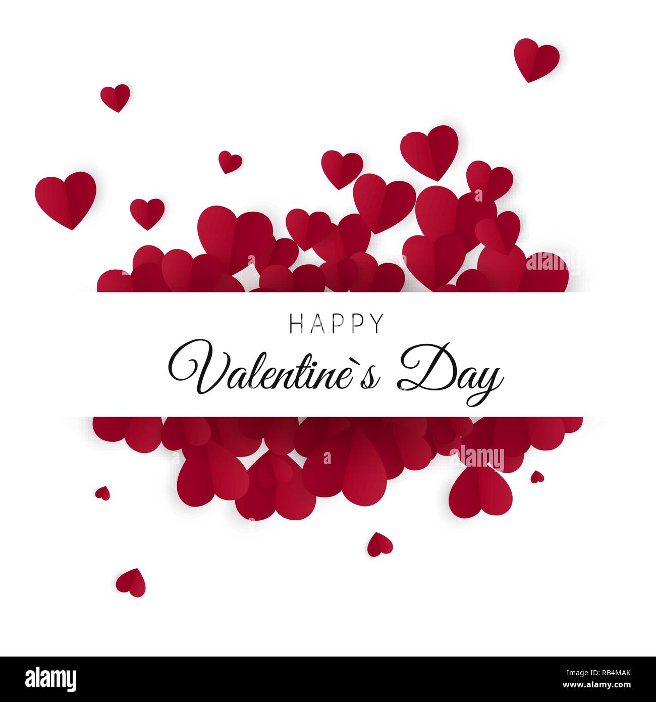 Happy Valentines Day and Wedding Design Elements. White Background with ...