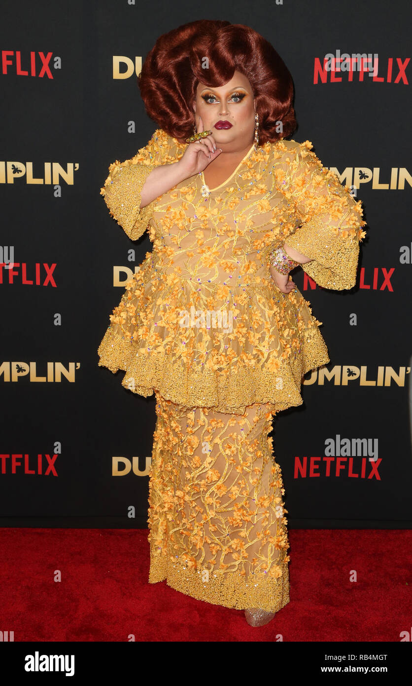 Premiere Of Netflix's Dumplin' Featuring: Ginger Minj Where: Hollywood,  California, United States When: 06 Dec 2018 Credit: FayesVisionWENN.com  Stock Photo - Alamy