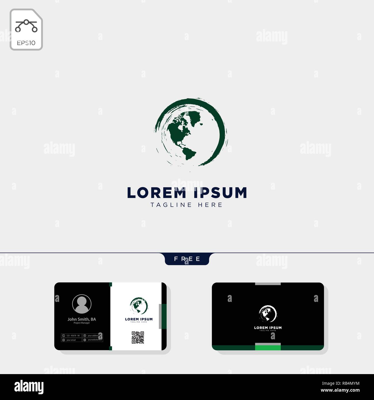 globe nature logo template vector illustration and you get free ...