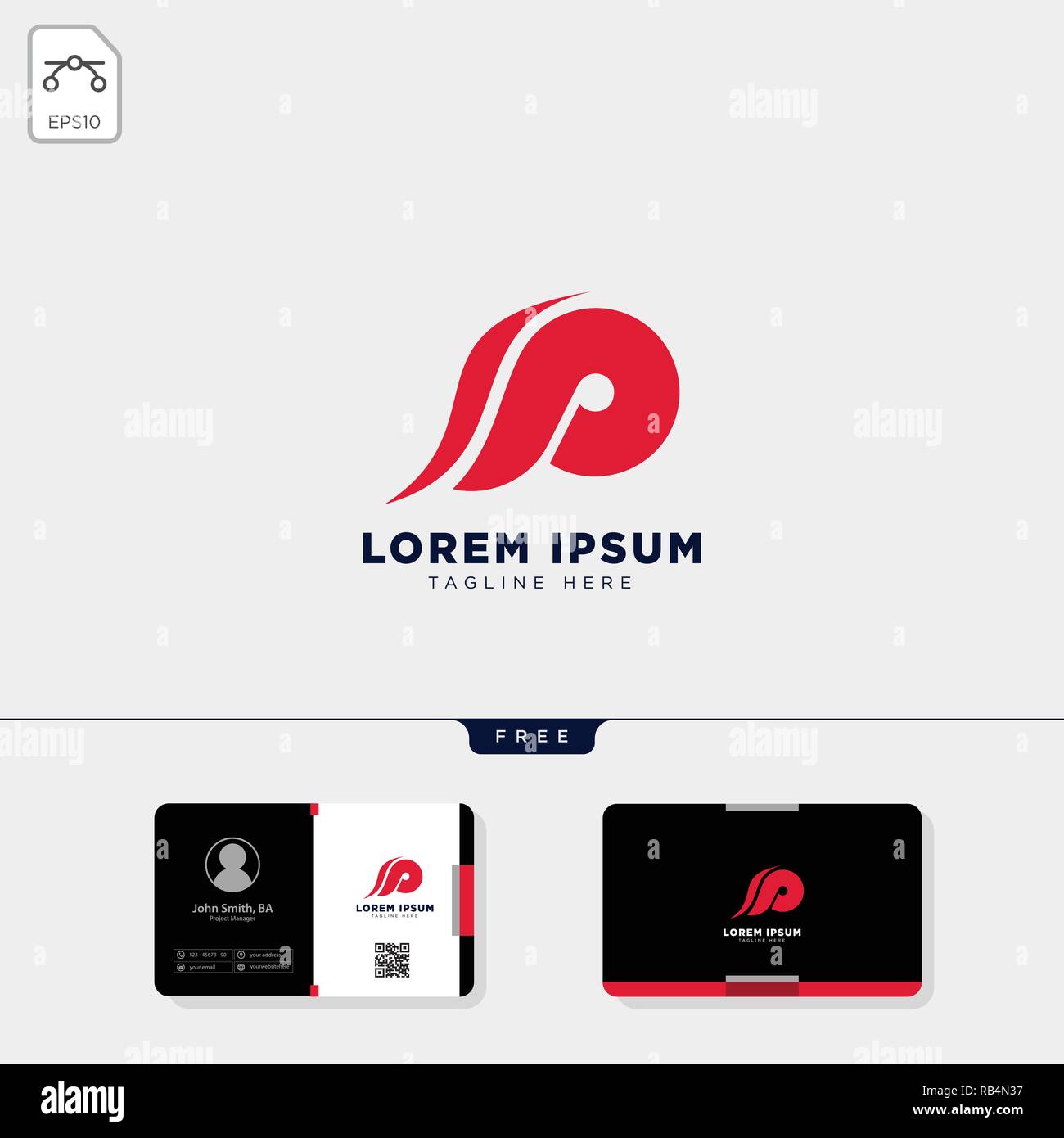 initial P or pp logo template vector illustration and free business ...