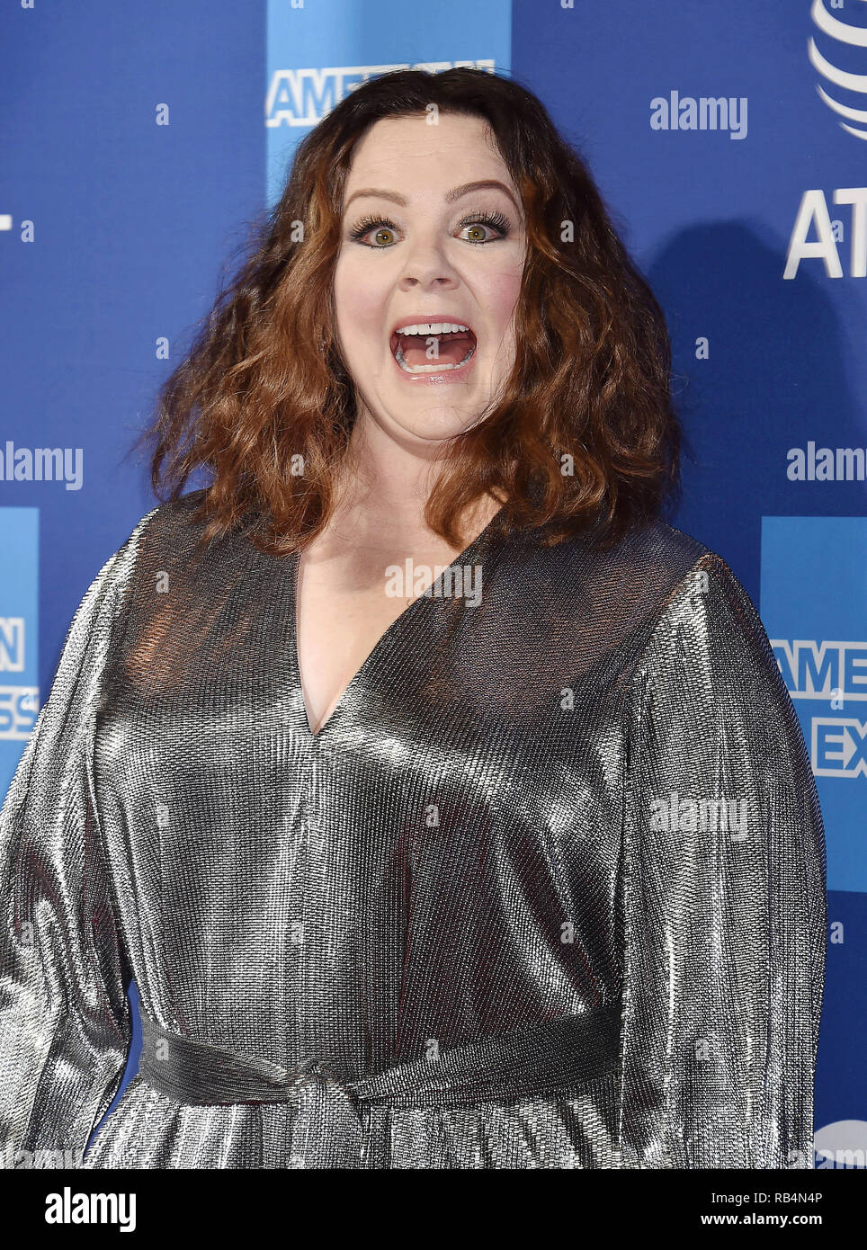 MELISSA McCARTHY American film actress at  the 30th Annual Palm Springs International Film Festival Film Awards Gala at Palm Springs Convention Center on January 3, 2019 in Palm Springs, California. Photo: Jeffrey Mayer Stock Photo