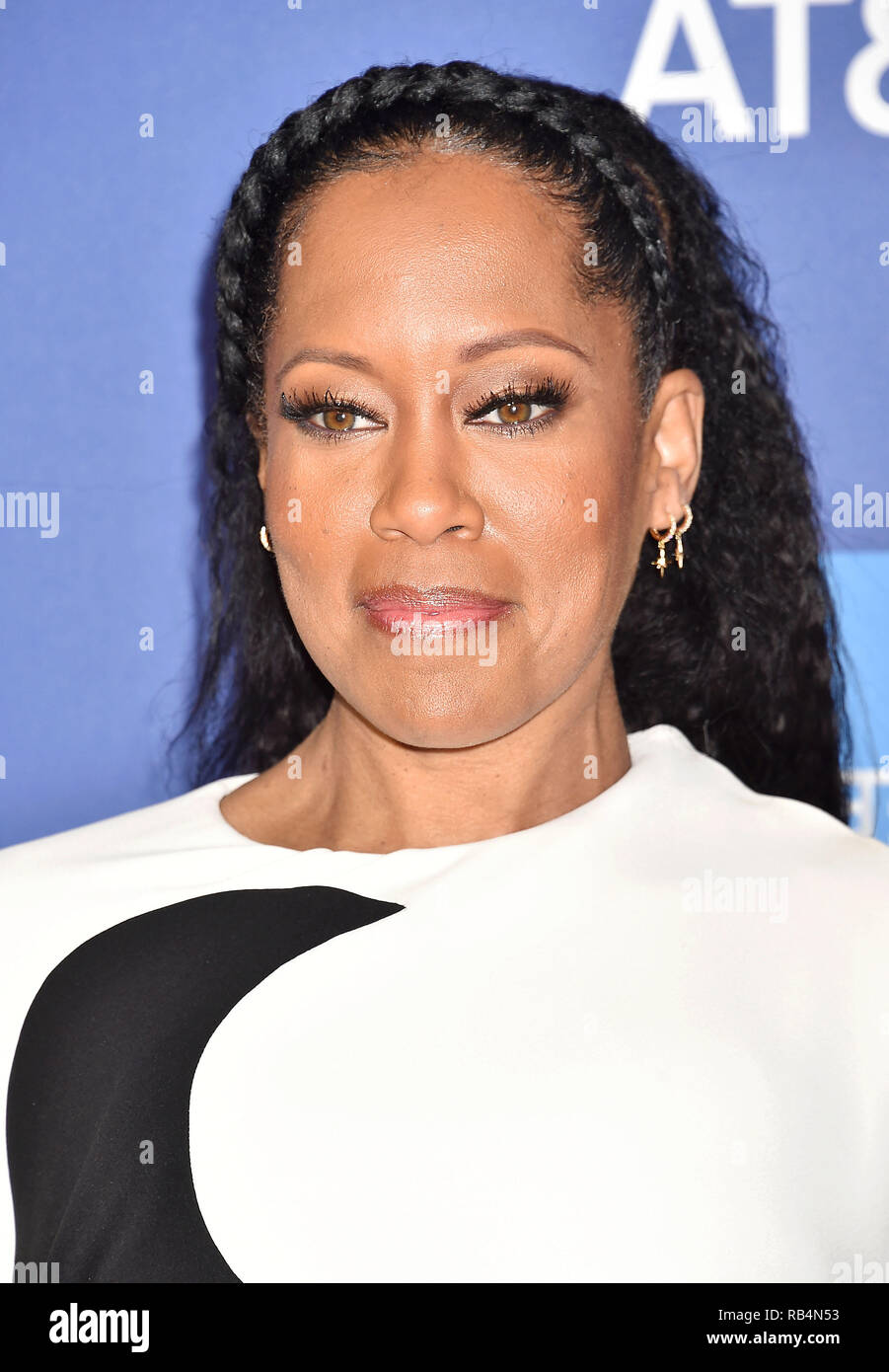 REGINA KING American film actress at the 30th Annual Palm Springs International Film Festival Film Awards Gala at Palm Springs Convention Center on January 3, 2019 in Palm Springs, California. Photo: Jeffrey Mayer Stock Photo