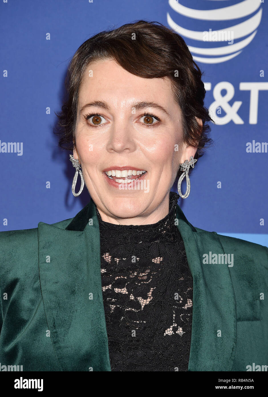 OLIVIA COLEMAN Engloish film actress at the 30th Annual Palm Springs International Film Festival Film Awards Gala at Palm Springs Convention Center on January 3, 2019 in Palm Springs, California. Photo: Jeffrey Mayer Stock Photo