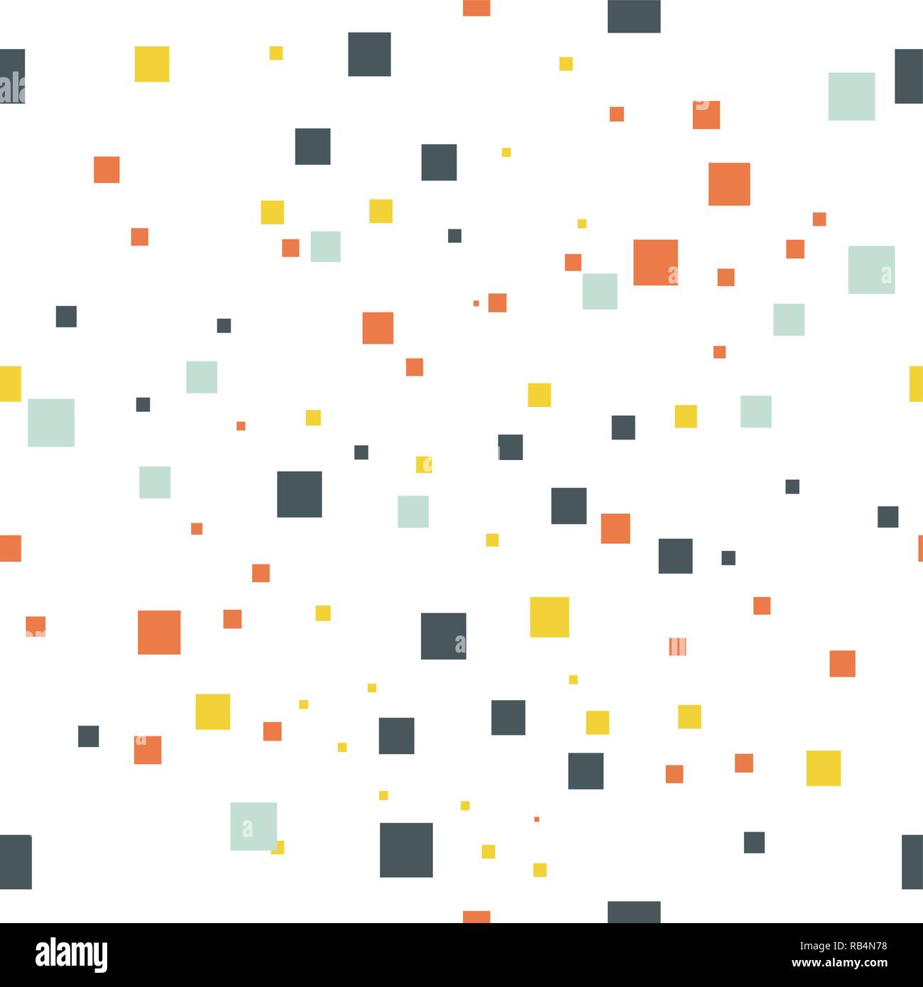 Seamless geometric pattern, square isolated on white background, vector illustration Stock Vector