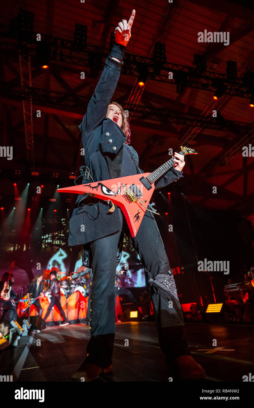 Helloween perform live at Sala Tejo in Lisbon, Portugal  Featuring: Kai Hansen Where: Lisboa, Portugal When: 06 Dec 2018 Credit: Rui M Leal/WENN.com Stock Photo