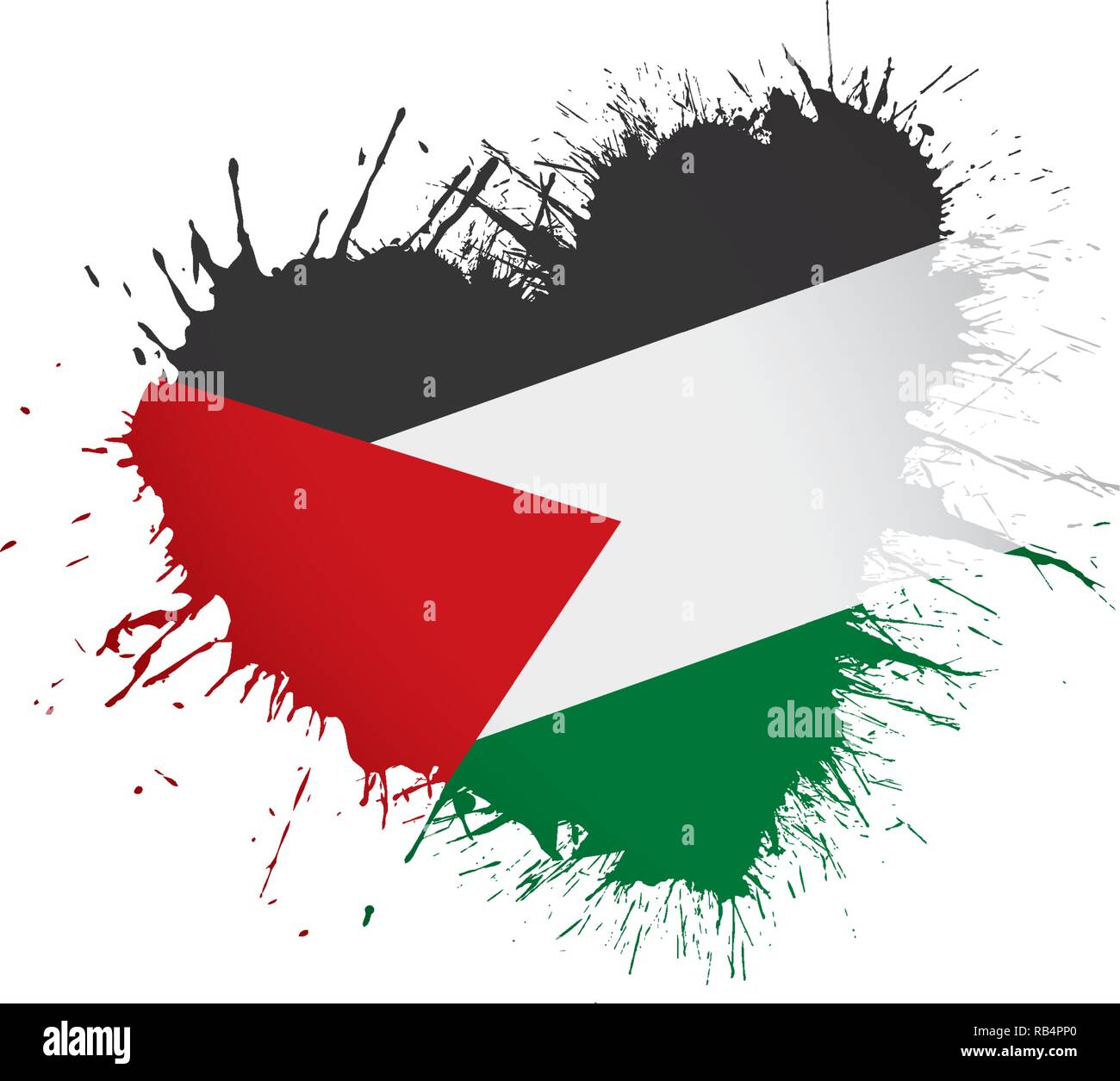 Palestine flag, vector illustration on a white background Stock Vector  Image & Art - Alamy