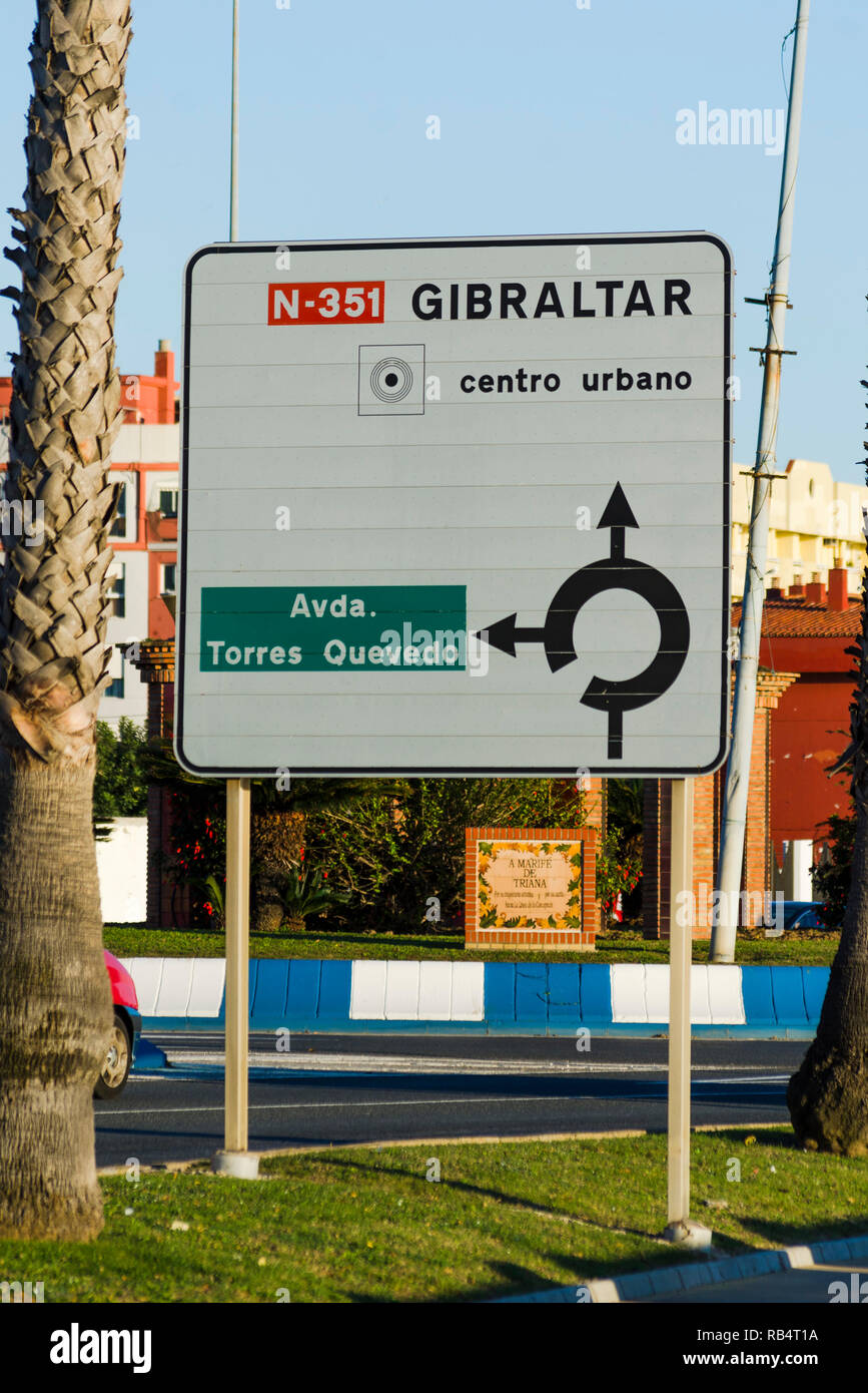 Traffic sign gibraltar hi-res stock photography and images - Alamy