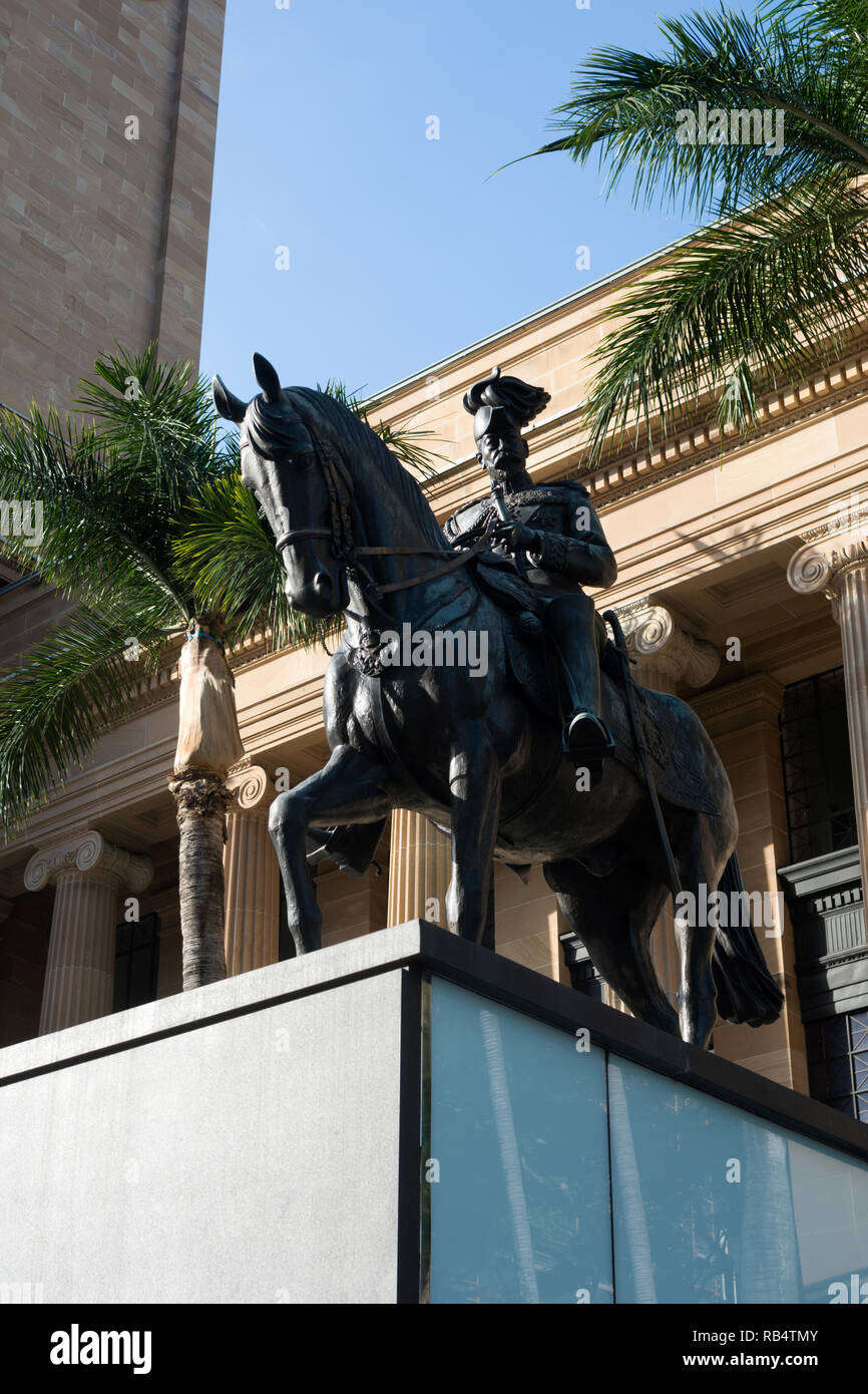 King V statue, King Square, Brisbane, Queensland