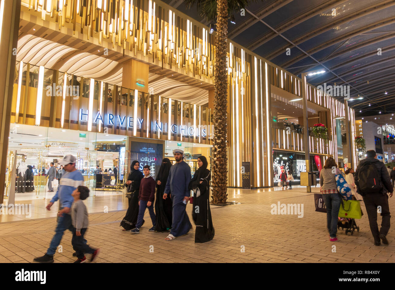 Interior of The Avenues shopping mall in Kuwait City, Kuwait Stock Photo