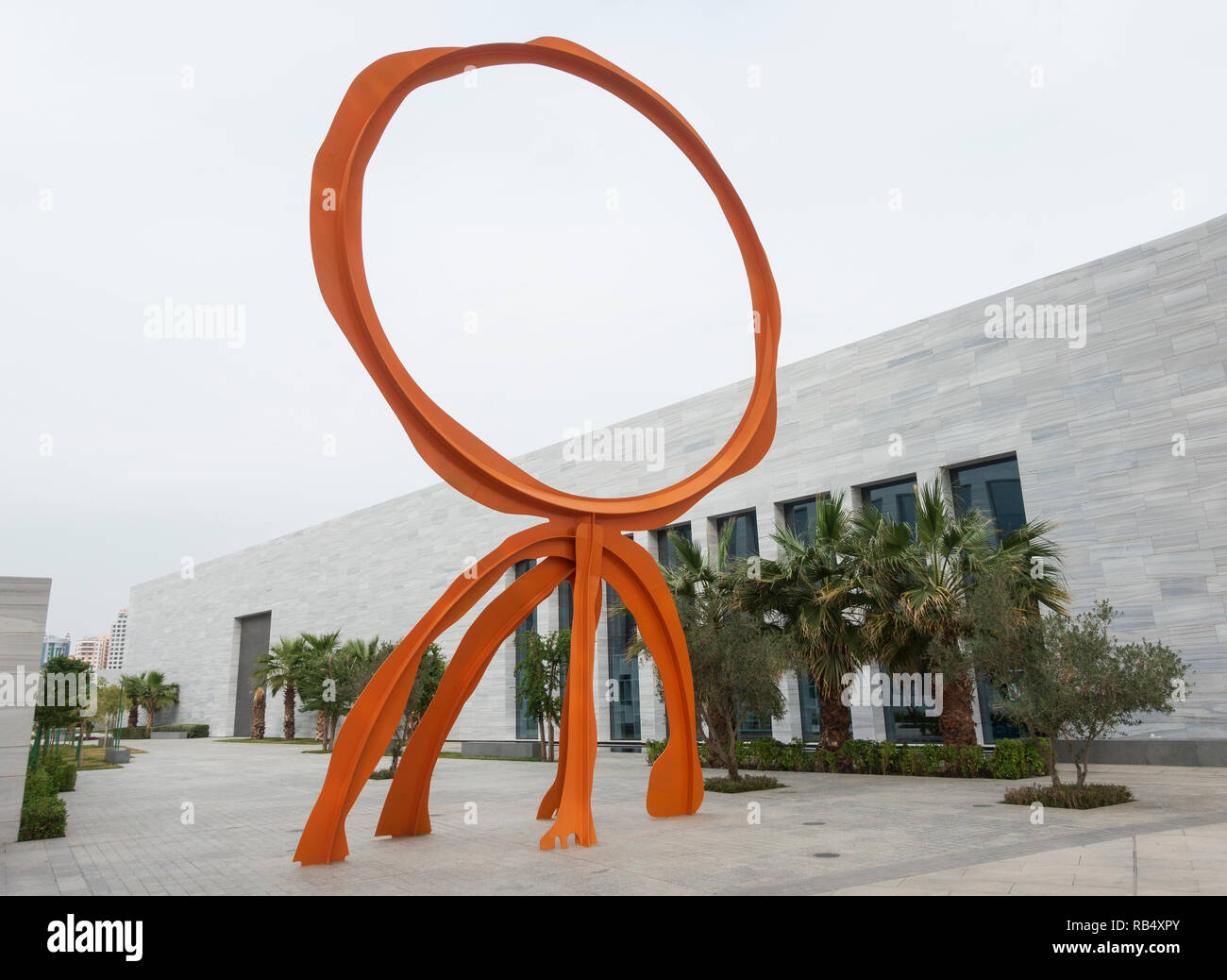 Sculpture in grounds of the new Sheikh Abdullah al Salem Cultural Centre in Kuwait City, Kuwait Stock Photo