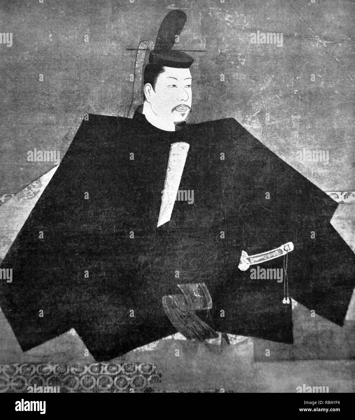 Minamoto no Yoritomo (1147-1199) was the founder and the first shogun of the Kamakura Shogunate of Japan. He ruled from 1192 until 1199. Stock Photo