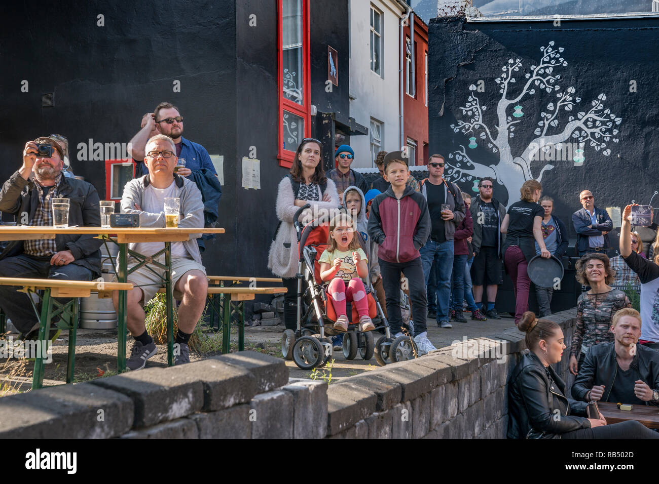 Summer Festival, Cultural Day, Reykjavik, Iceland Stock Photo - Alamy