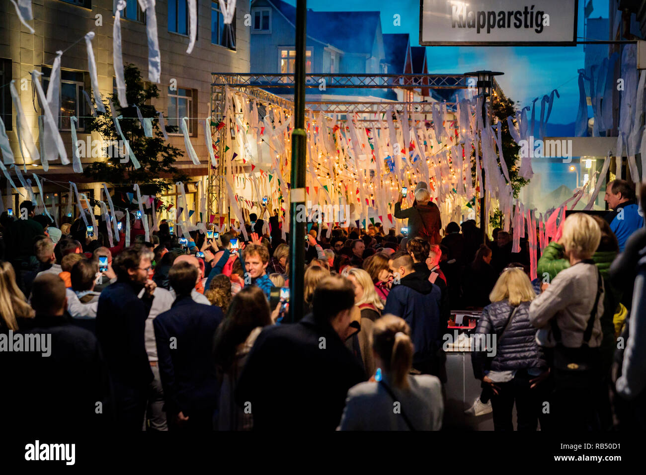 Summer Festival, Cultural Day, Reykjavik, Iceland Stock Photo - Alamy