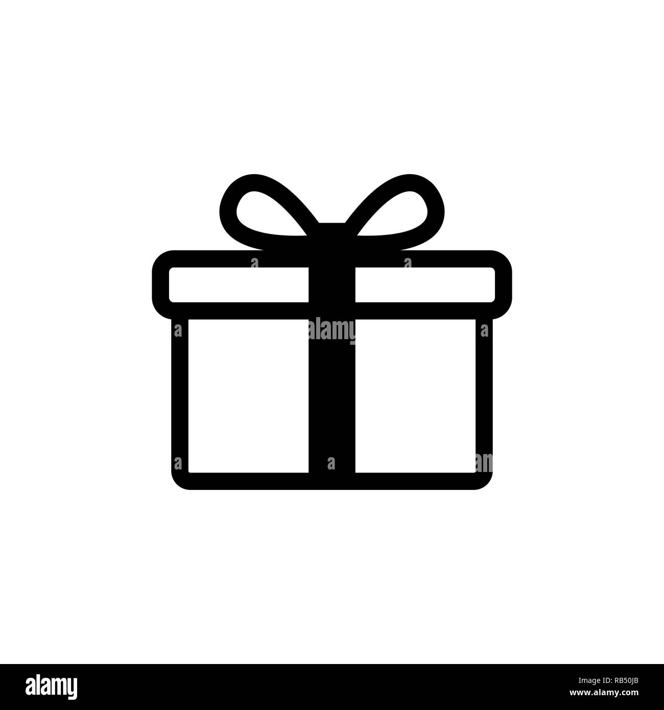 Gift icon. Gift box symbol Stock Vector
