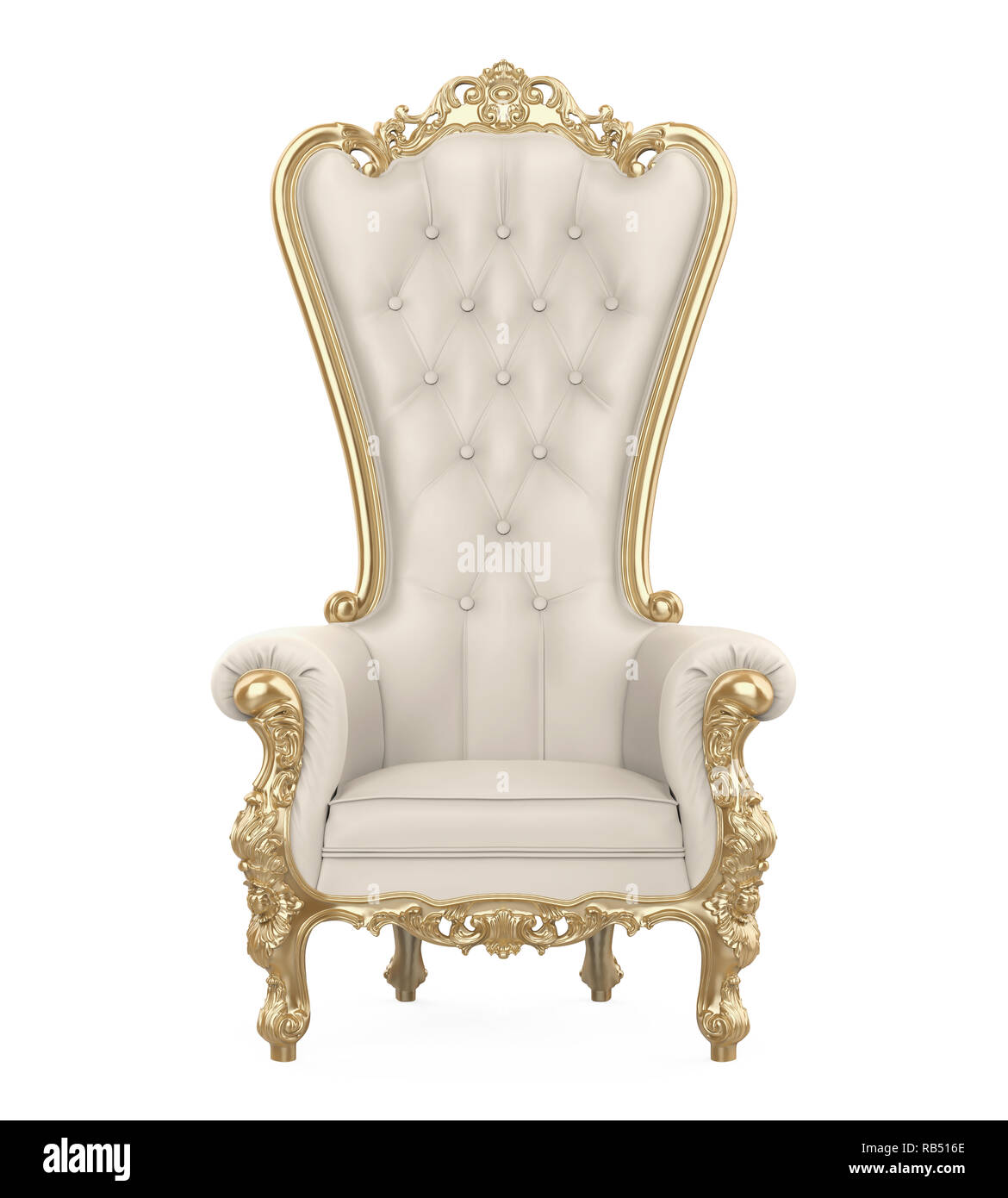 Throne Chair Isolated Stock Photo - Alamy
