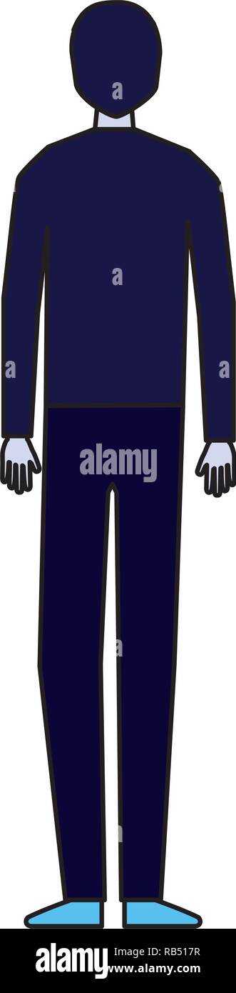 man character standing on white background Stock Vector Image & Art - Alamy