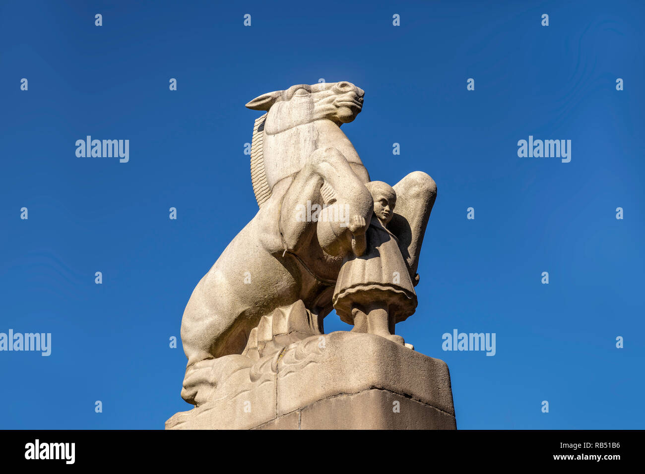 The Netherlands, Amsterdam, Sculpture by Hildo Krop (18841970), a