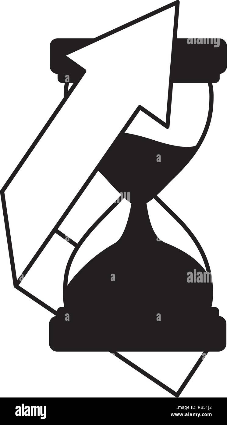 business hourglass arrow finance Stock Vector Image & Art - Alamy