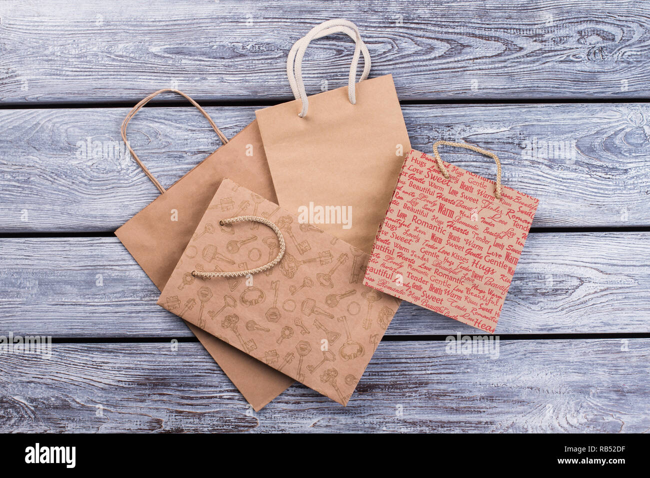 kraft paper shopping bags with handles