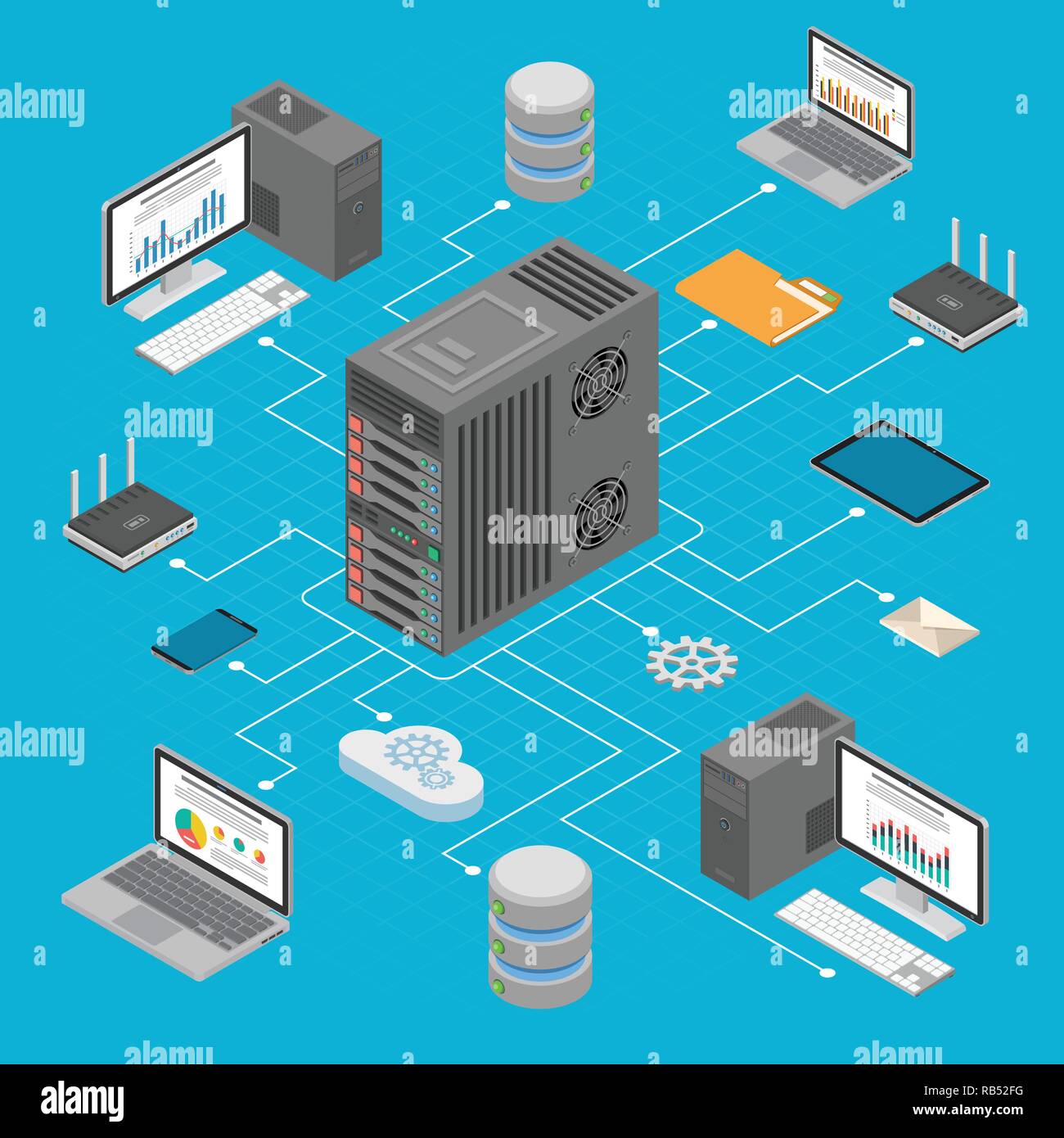 Data modem Stock Vector Images - Alamy