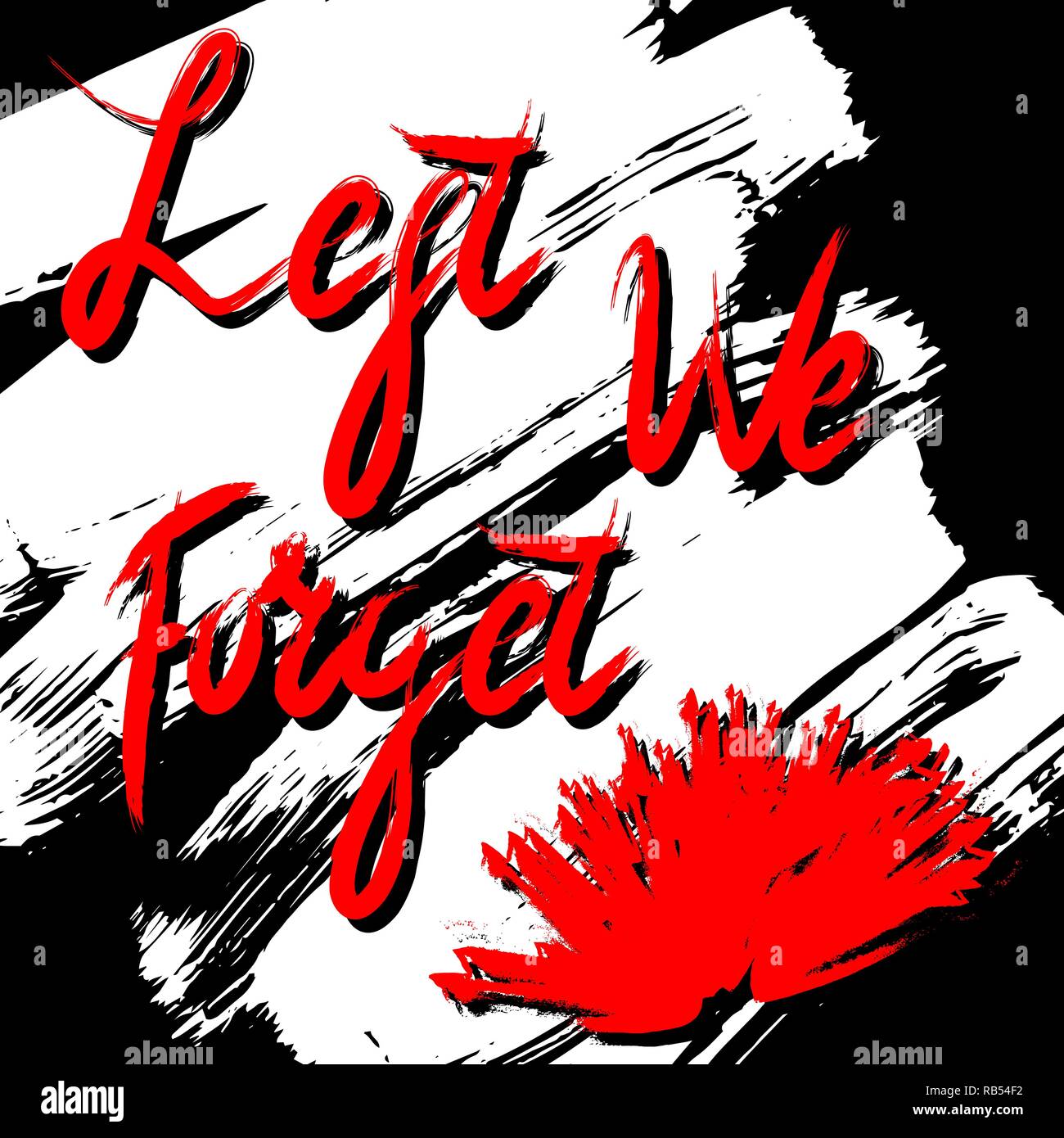 Creative illustration,poster or banner of remembrance day with poppy ...