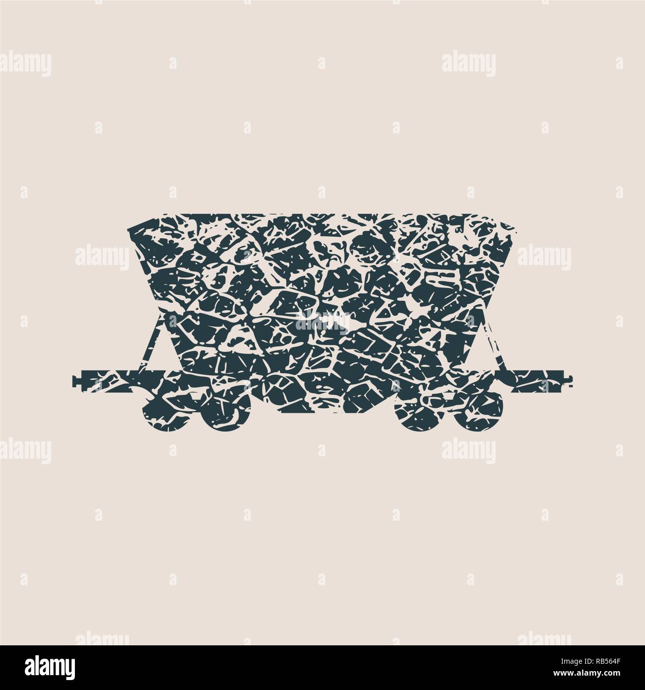 Freight wagon icon. Stock Vector